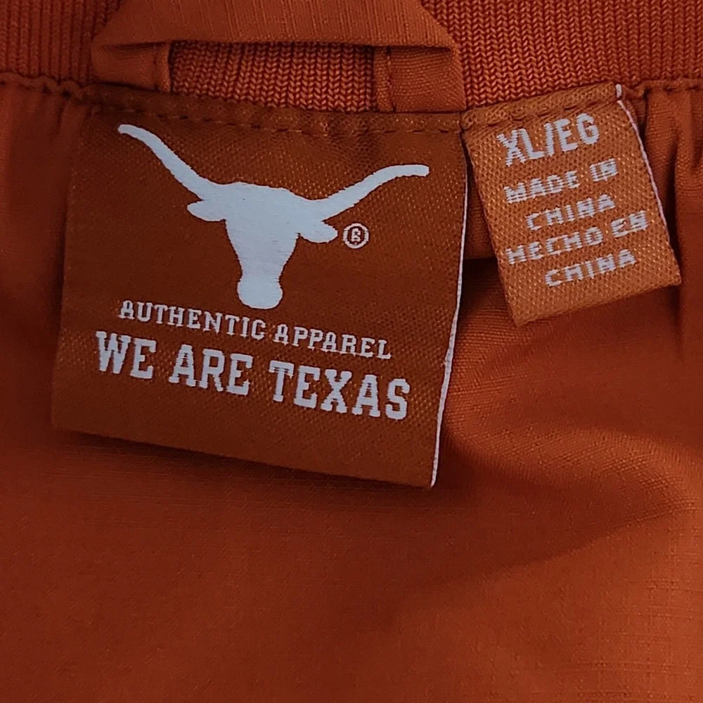 Texas Longhorns Windbreaker Mens XL Orange Pullover Jacket GIII